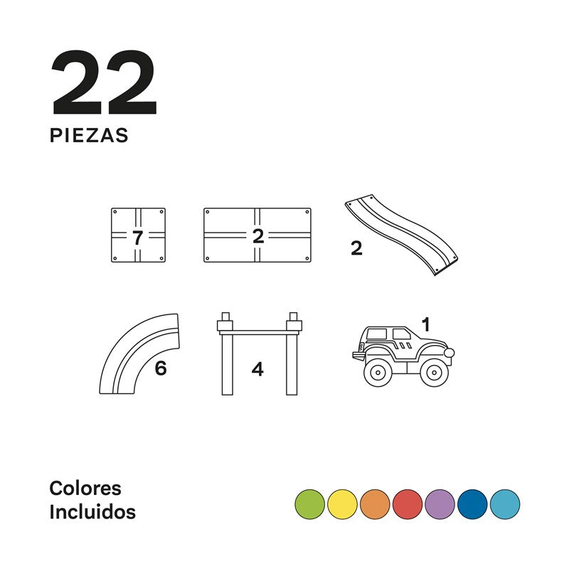 Imanix de Carreras Pista 22 piezas