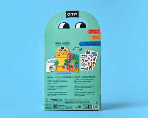 Montessori pegatinas reutilizables - Animales - OMY