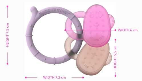 Mordedor refrigerable rosa – Matchstick Monkey