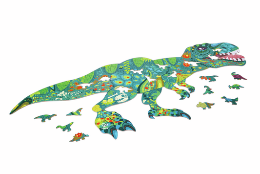 Puzle de Suelo Brillante de Dinosaurios - 200 pzs