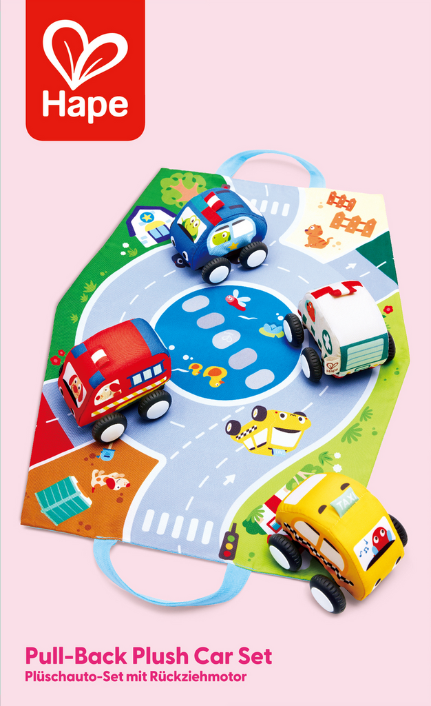 Set de Coches retráctiles de Peluche