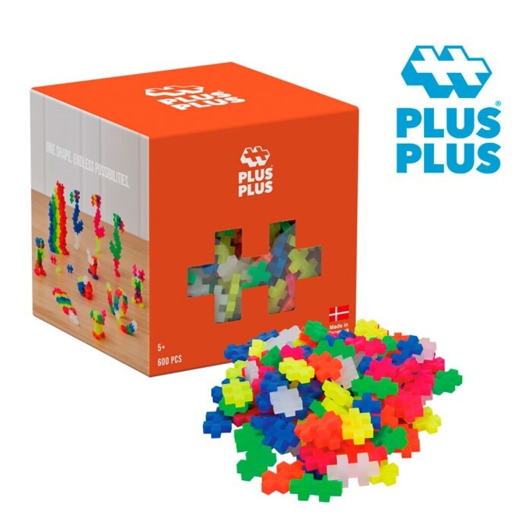 CUBO DE PIEZAS: NEON 600 PCS