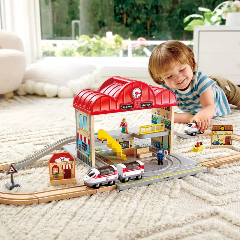 Set de Estación de Tren Portátil