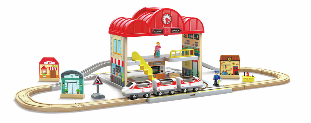 Set de Estación de Tren Portátil