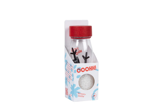 Botella sensorial sonidos - muñeco de nieve - Petit Boum
