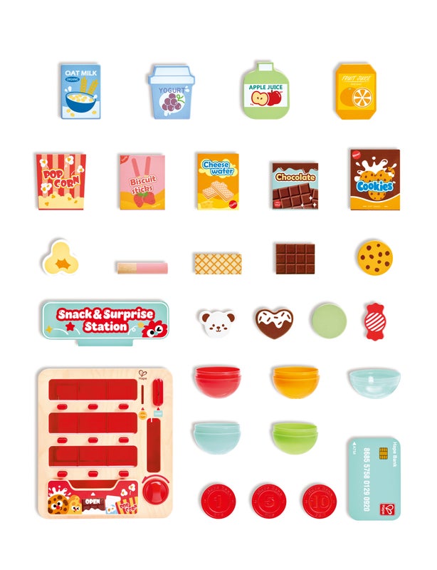 Máquina Expendedora de Juguete Hape: Snacks, Cápsulas, Luz y Sonido - 12