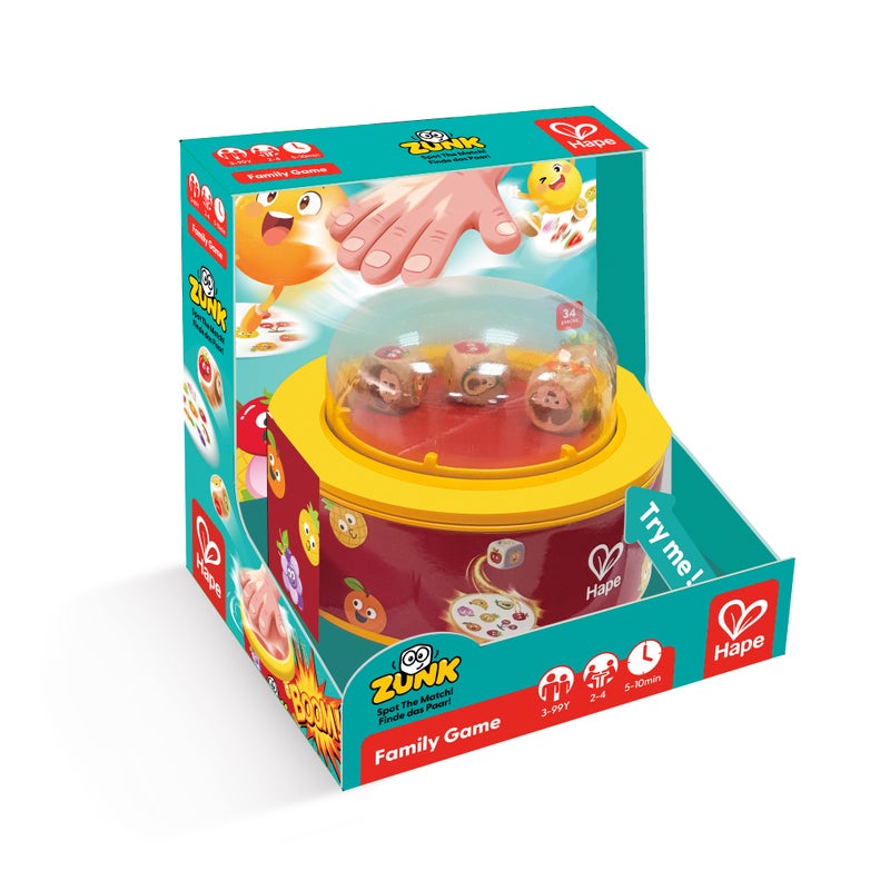 Zunk Hape: Juego de Rapidez y Asociación de Frutas y Verduras