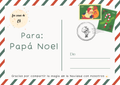 Tarjeta de Navidad - Postal a Papá Noel y a sus majestades los tres Reyes Magos