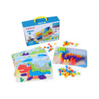 Mosaico de Pinchos Pegs 20 mm con Fichas de Dinosaurios Miniland