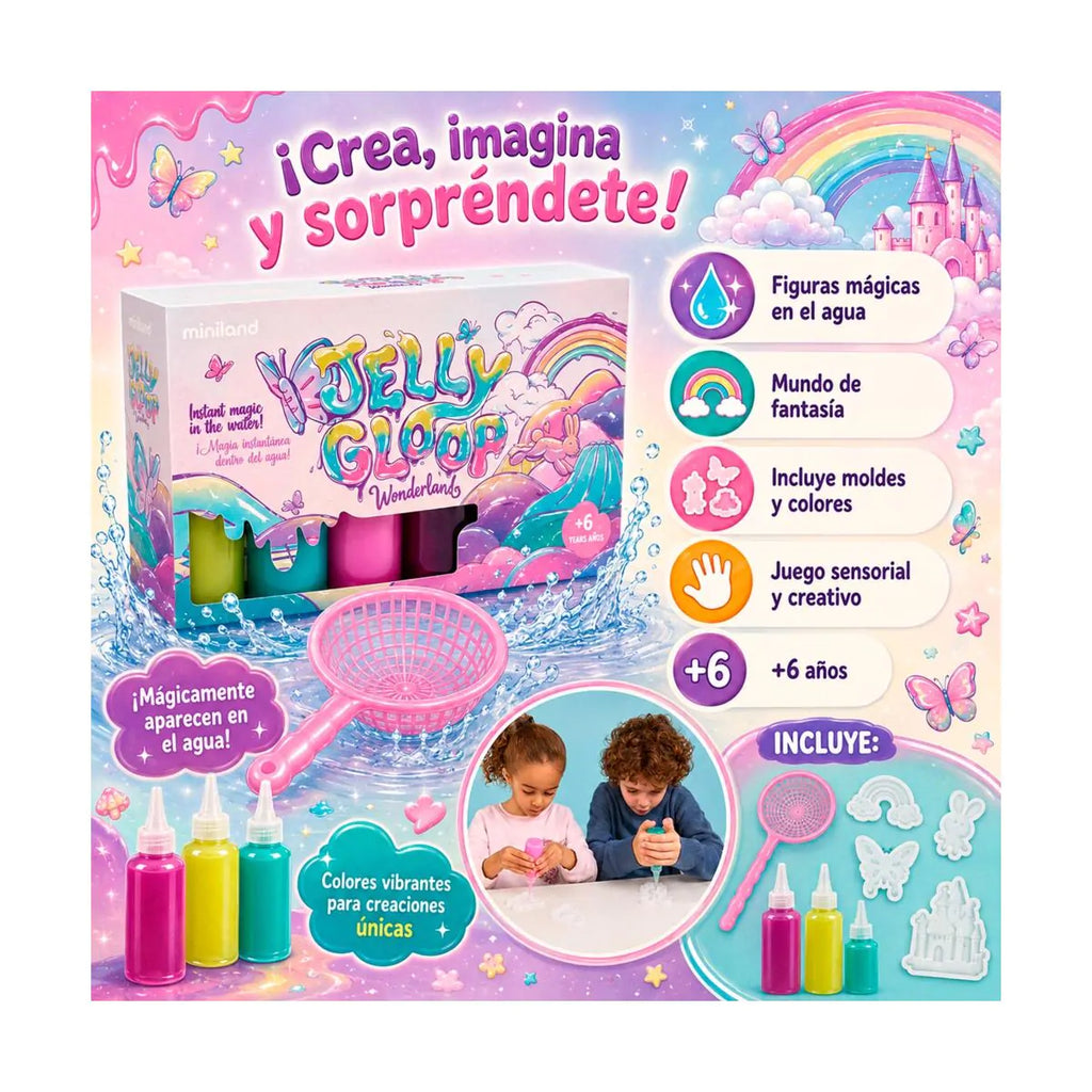 Jelly Gloop Wonderland: Kit de Figuras de Gel Fantasía Miniland - 8