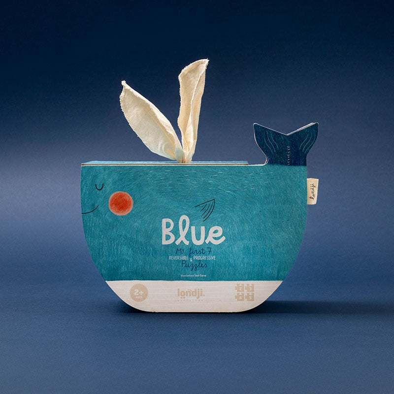 Puzzle Blue Londji: 7 Puzzles Reversibles de Animales del Mar