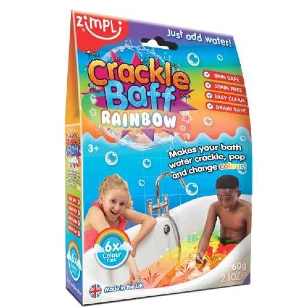 CRACKLE BAFF COLOURS RAINBOW - 6 PACK 36G