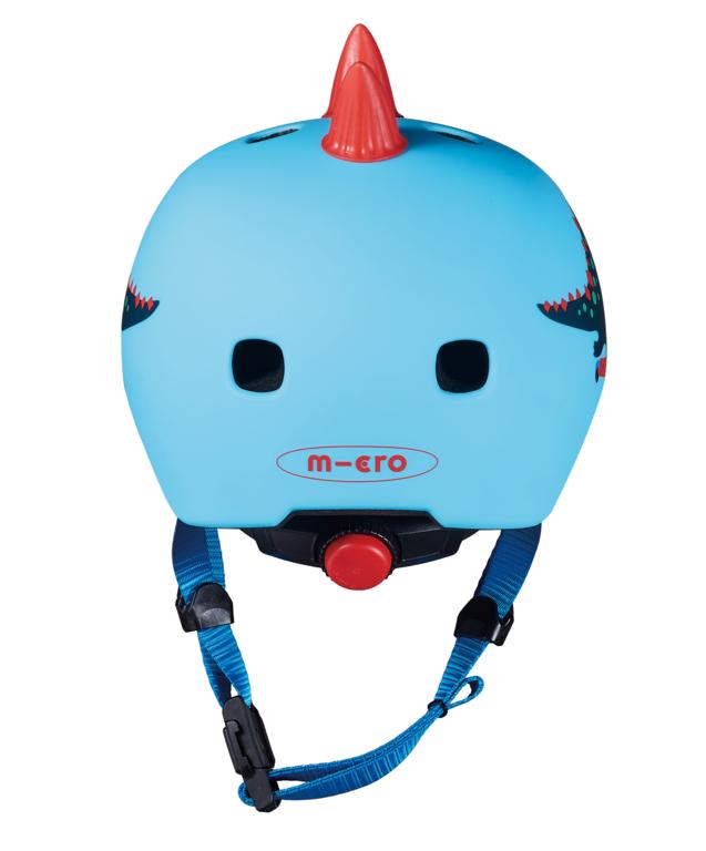 Casco Infantil Micro Dinosaurio 3D con Luz LED, Talla S - 2