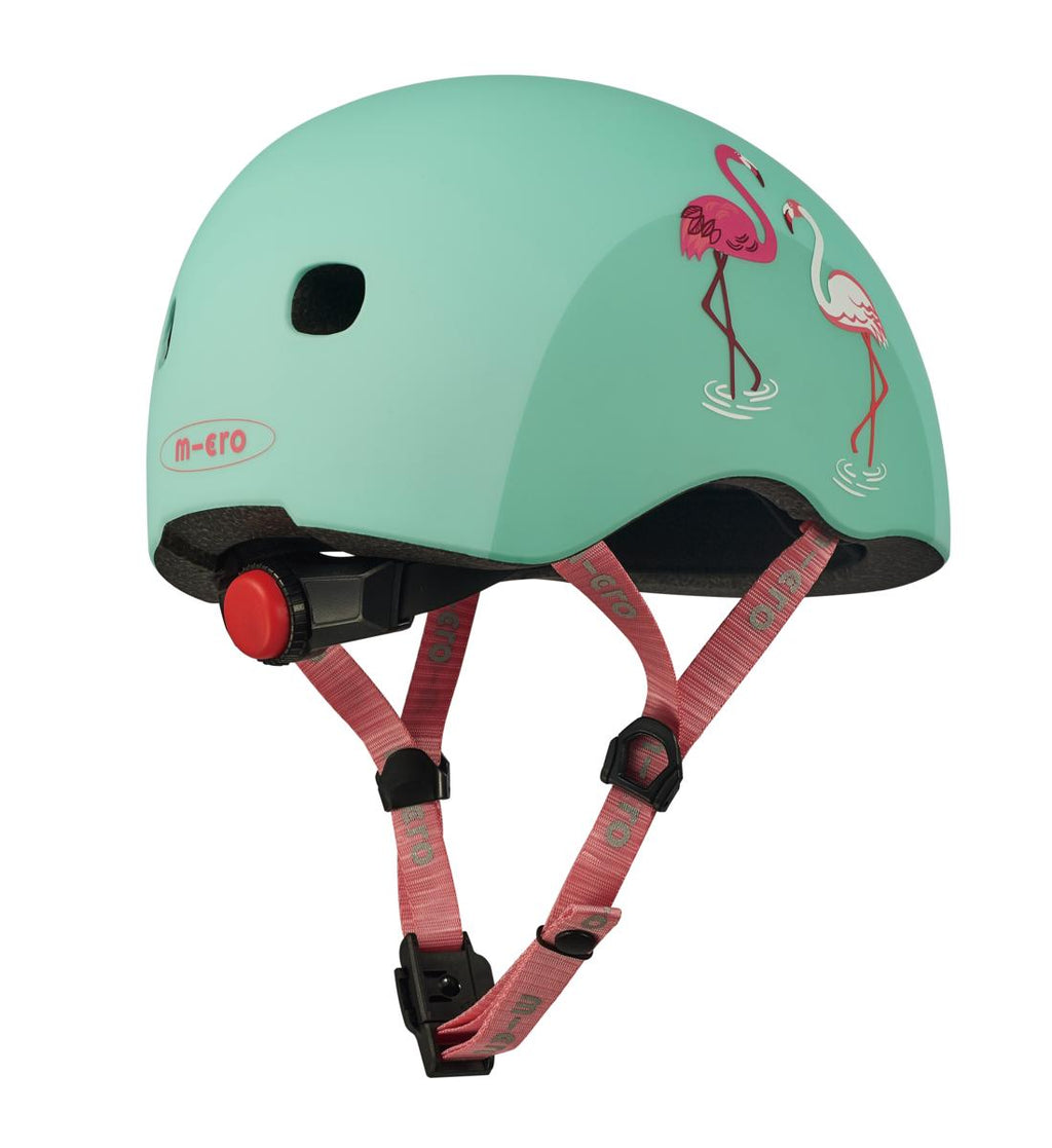 Casco Infantil Micro Flamencos con Luz LED, Talla S - 3
