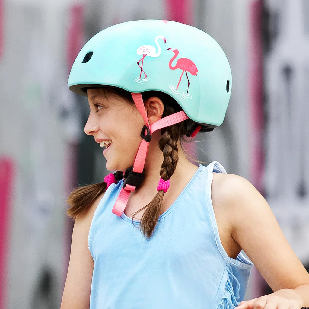Casco Infantil Micro Flamencos con Luz LED, Talla S - 2