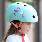 Casco Infantil Micro Flamencos con Luz LED, Talla S