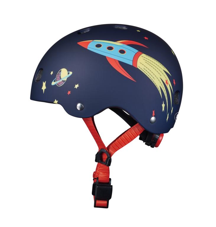 Casco Infantil Micro Cohete con Luz LED, Talla S