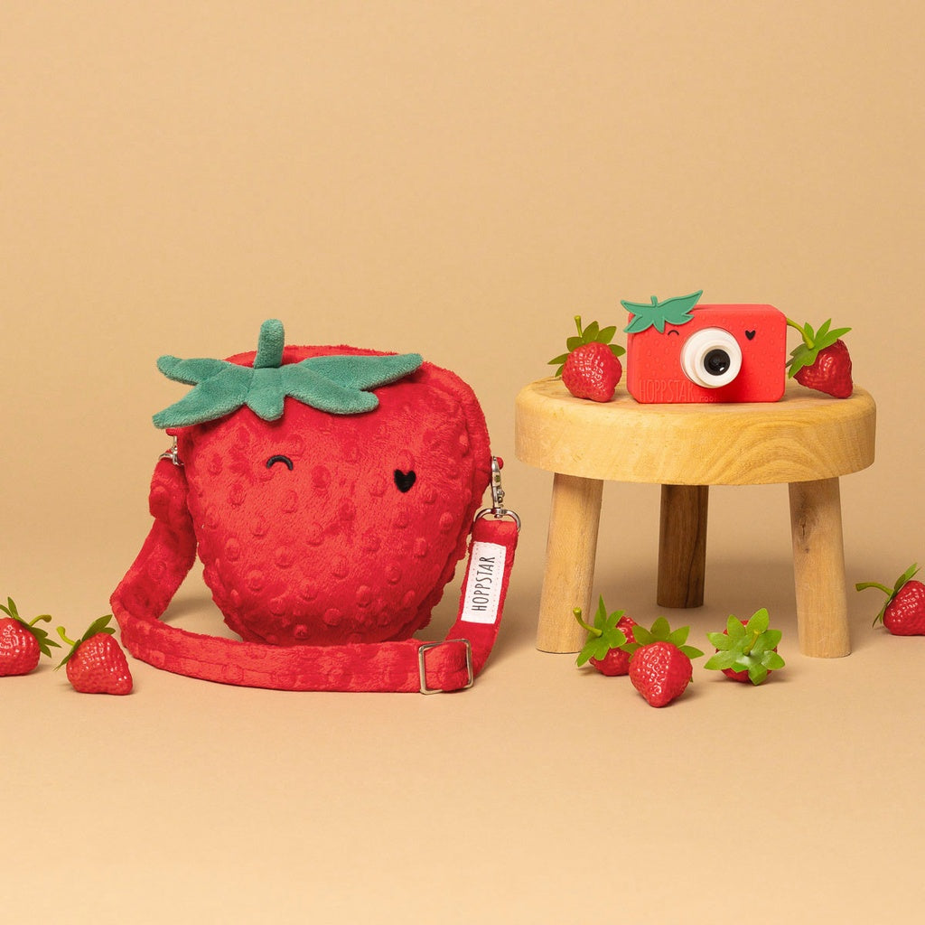 Bolso para cámara Rookie de Hoppstar – diseño Strawbella – vista 8