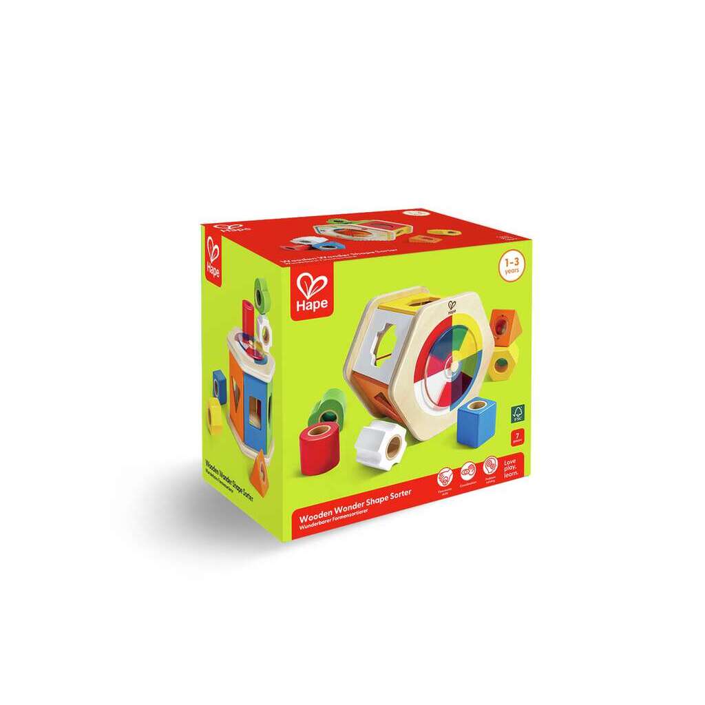 Clasificador de formas Wooden Wonder