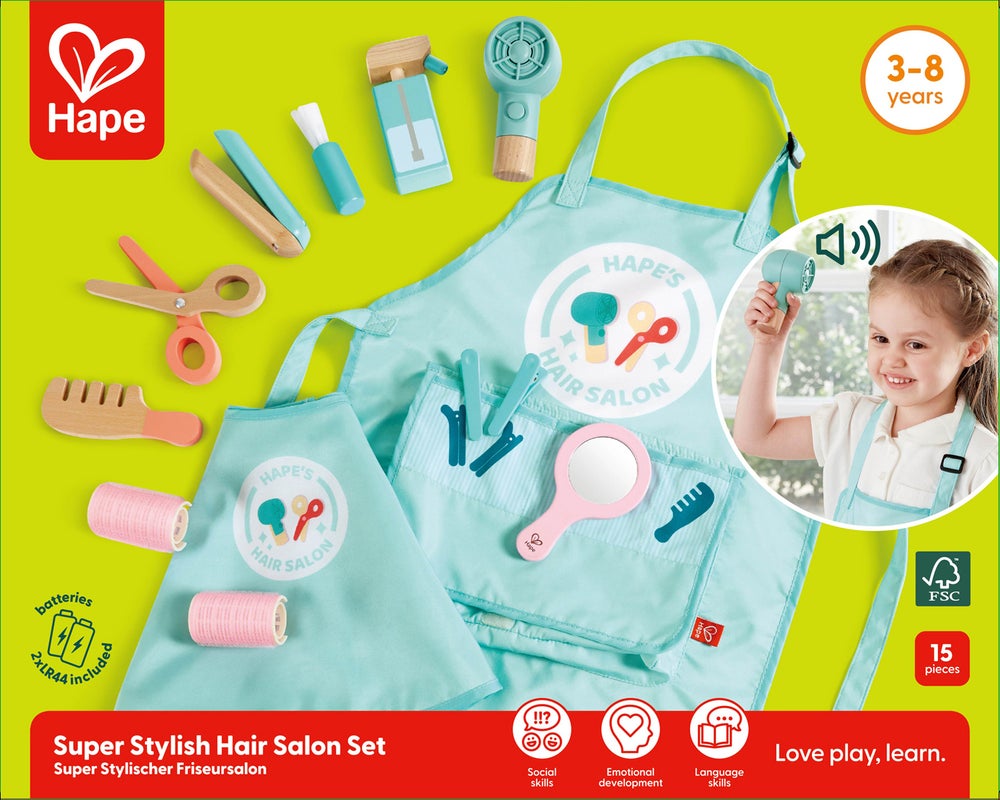 Set de Peluquería de Juguete – ¡Abre tu Propio Salón! -  Hape