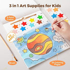 Libro de Pintura con Agua Space | Actividad Creativa Infantil