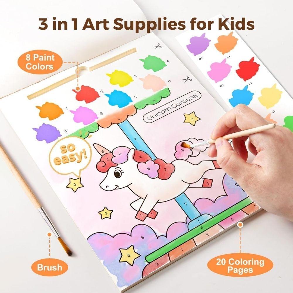 Libro de Pintura con Agua Unicorn | Actividad Creativa Infantil