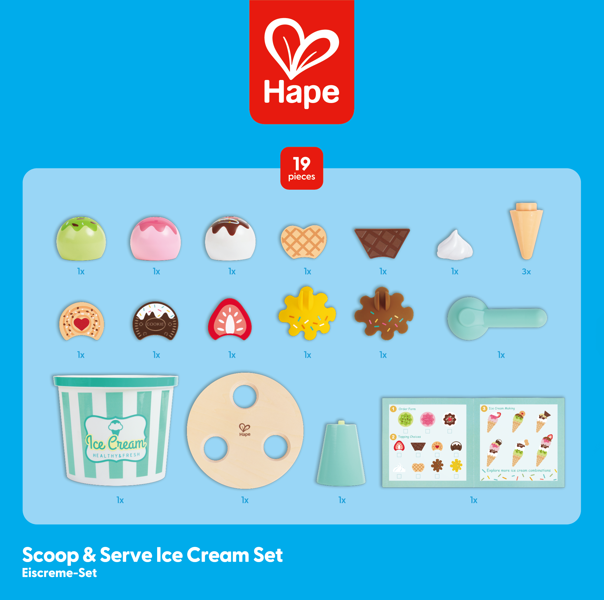 Juego de Helado Scoop and Serve – ¡Monta tu Heladería! - Hape