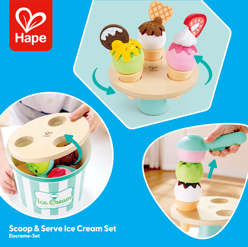 Juego de Helado Scoop and Serve – ¡Monta tu Heladería! - Hape
