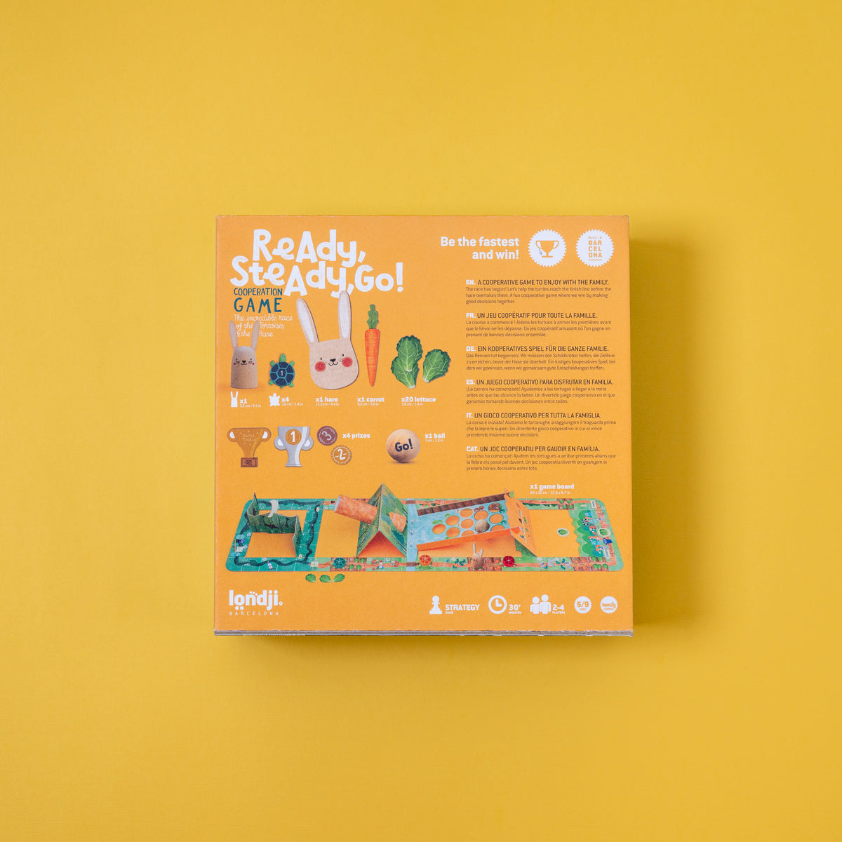 Juego Cooperativo Ready Steady Go! Londji: La Liebre y las Tortugas - 14