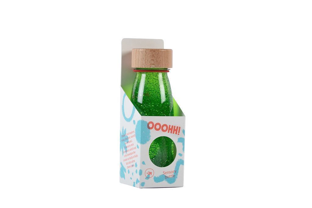 Pack Regalo Bebé Primeros Sentidos: botella sensorial Float verde