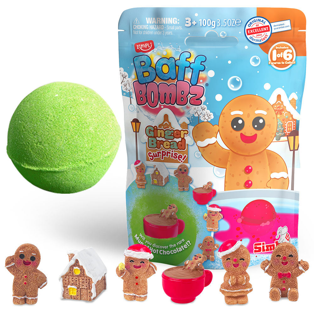 Bomba de Baño Sorpresa de Navidad 100 g con Figura Coleccionable Zimpli Kids - 7