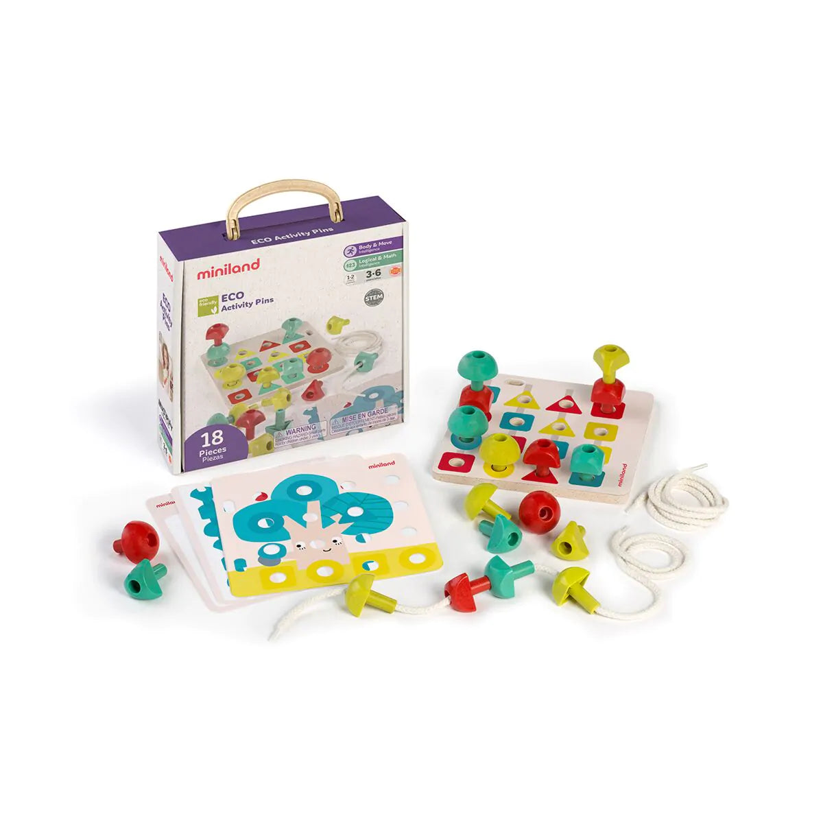ECO Activity Pegs: Juego Matemático de Pinchos Miniland