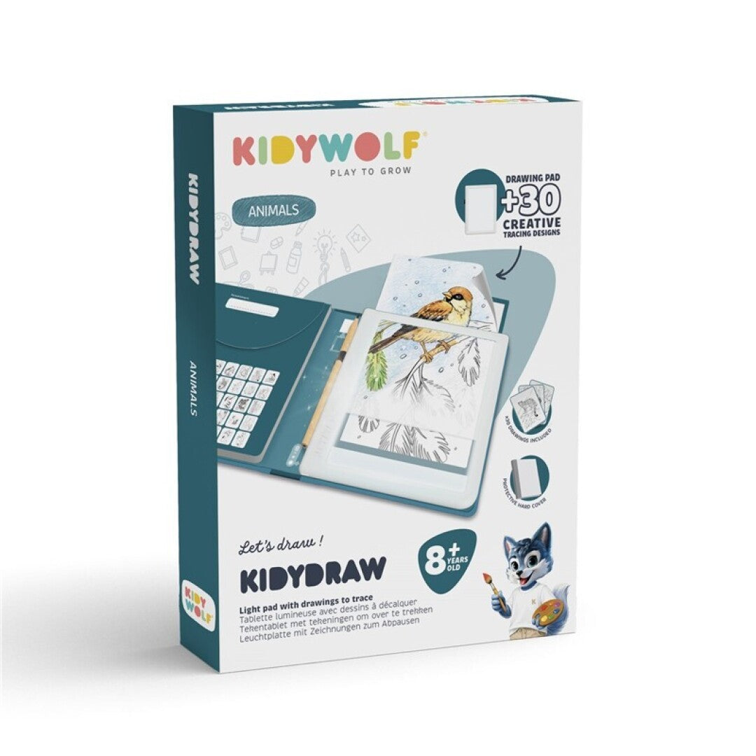 KIDYDRAW PAD Animales | Tableta de Dibujo Retroiluminada para Niños