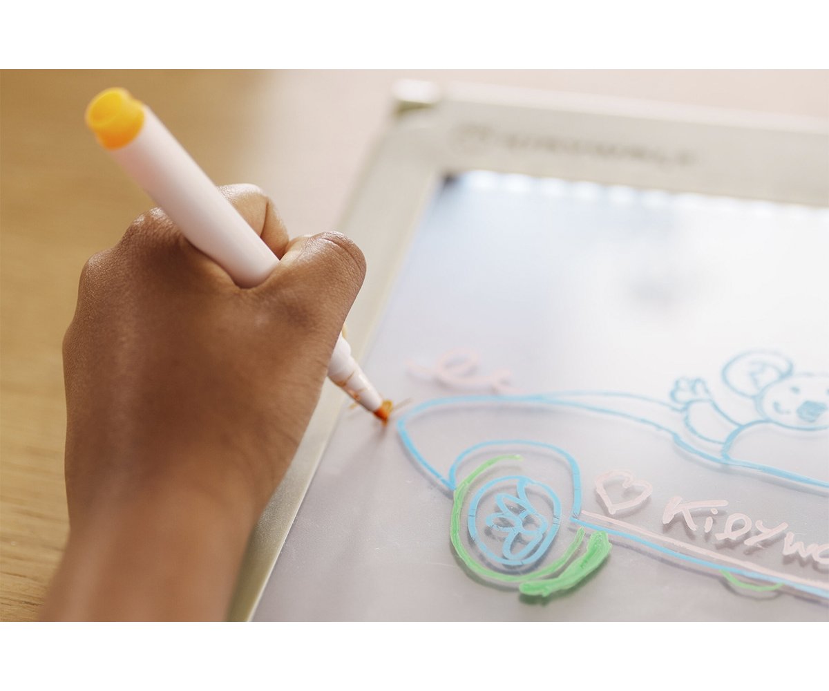 Kit Rotuladores Borrables Fluorescentes Pizarra KidyDraw-Pro Kidywolf
