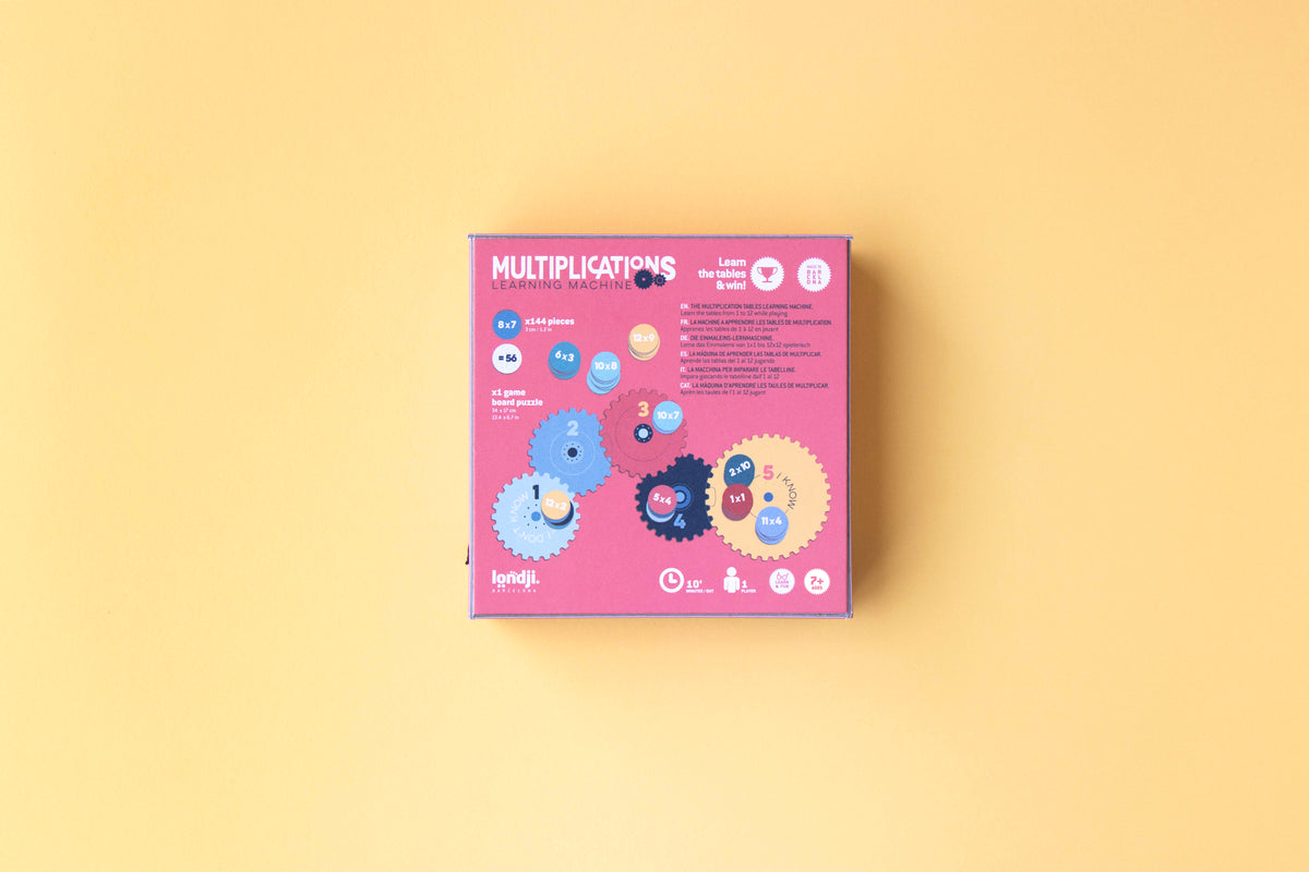 Tablas de Multiplicar Learn&Fun Londji: Máquina de Engranajes para Aprenderlas - 13