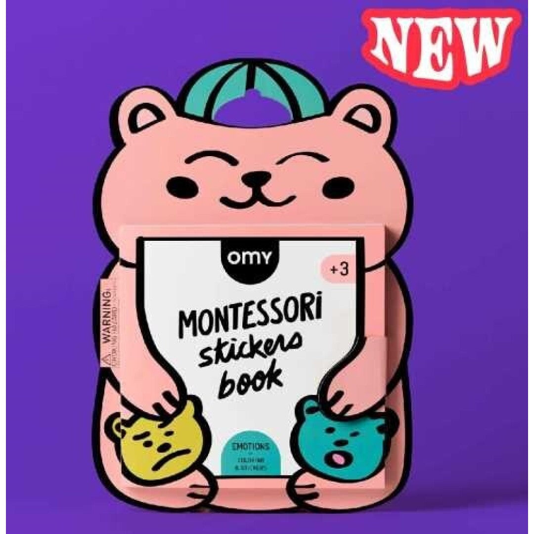 Libro Stickers Montessori – Emociones, Colores y Formas - OMY