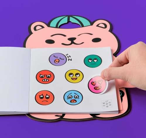 Libro Stickers Montessori – Emociones, Colores y Formas - OMY