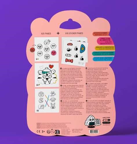 Libro Stickers Montessori – Emociones, Colores y Formas - OMY