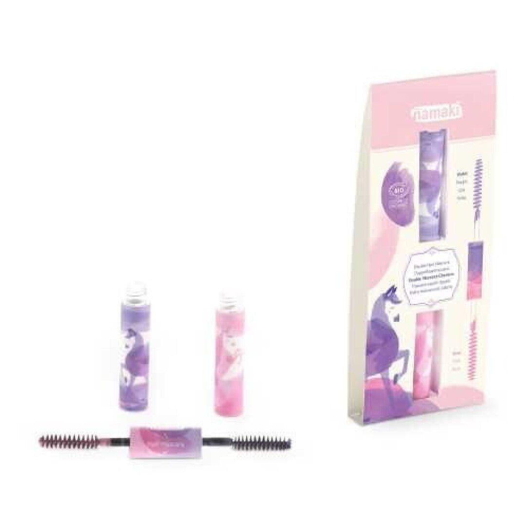 MASCARA DE PELO DOBLE - Rosa-Púrpura