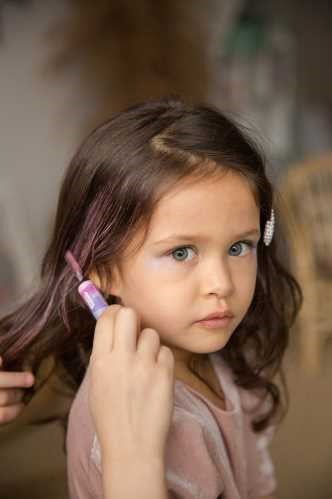 MASCARA DE PELO DOBLE - Rosa-Púrpura