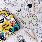 MINI POCKET OMY ANIMALS PARA COLOREAR + 4 LAPICES COLOR