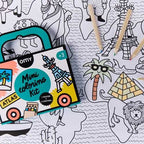 MINI POCKET OMY ATLAS PARA COLOREAR + 4 LÁPICES COLOR - 2