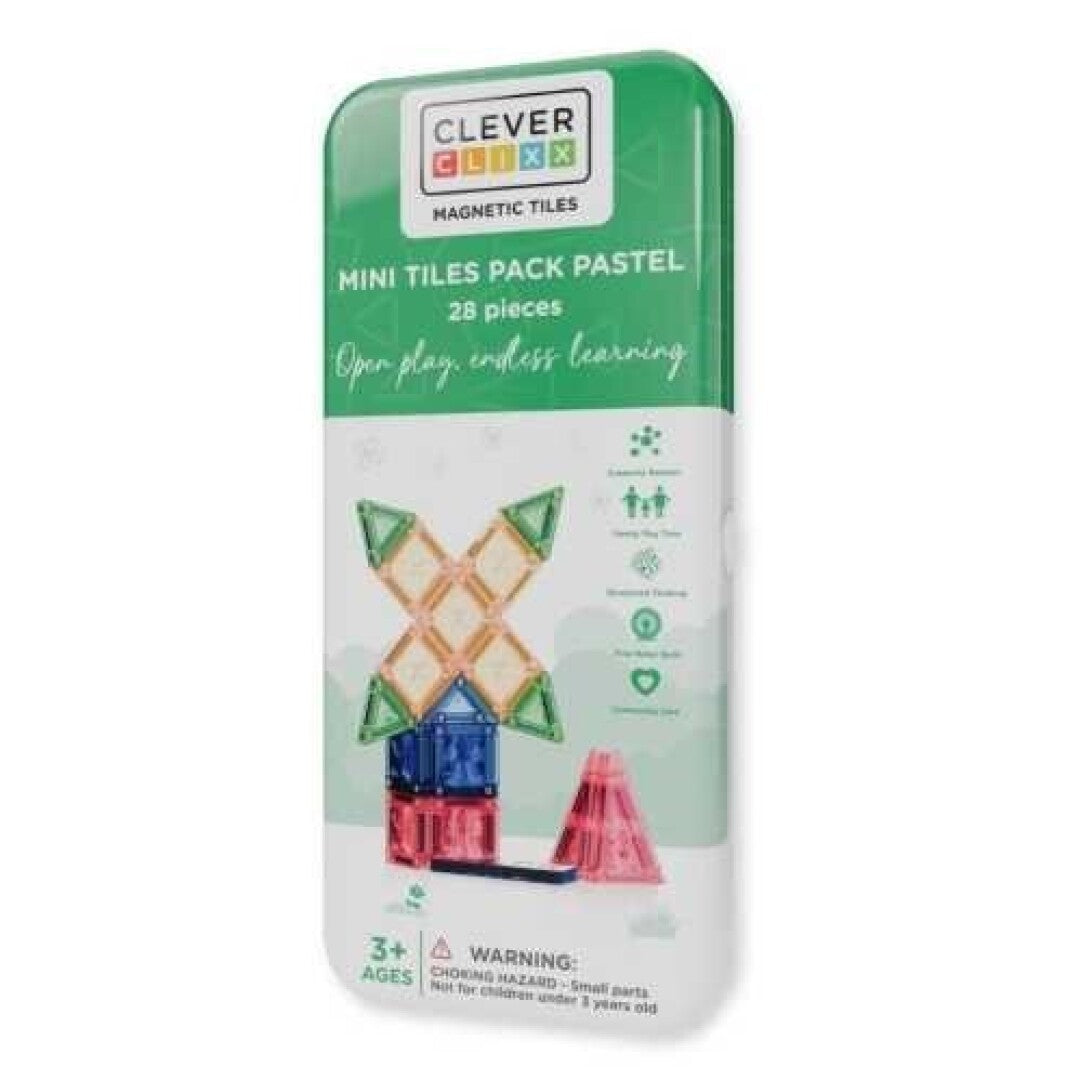 Mini travel imanes 28 piezas colores pastel - CLEVERCLIXX