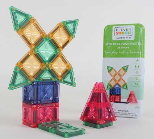 Mini travel imanes 28 piezas colores pastel- CLEVERCLIXX