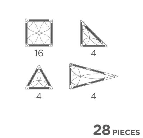 Mini travel imanes 28 piezas colores pastel- CLEVERCLIXX