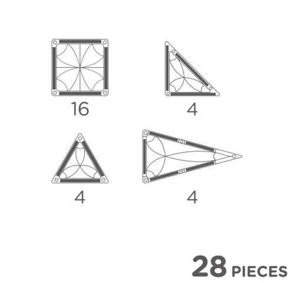 Mini travel imanes 28 piezas colores pastel- CLEVERCLIXX