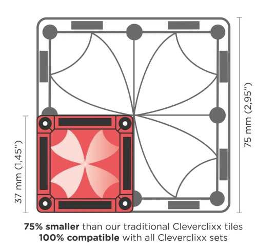 Mini travel imanes 28 piezas colores pastel - CLEVERCLIXX