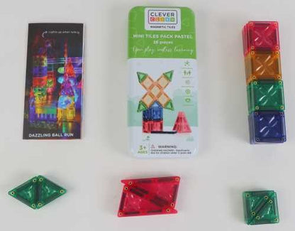 Mini travel imanes 28 piezas colores pastel- CLEVERCLIXX