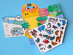 Montessori pegatinas reutilizables - Animales -  OMY