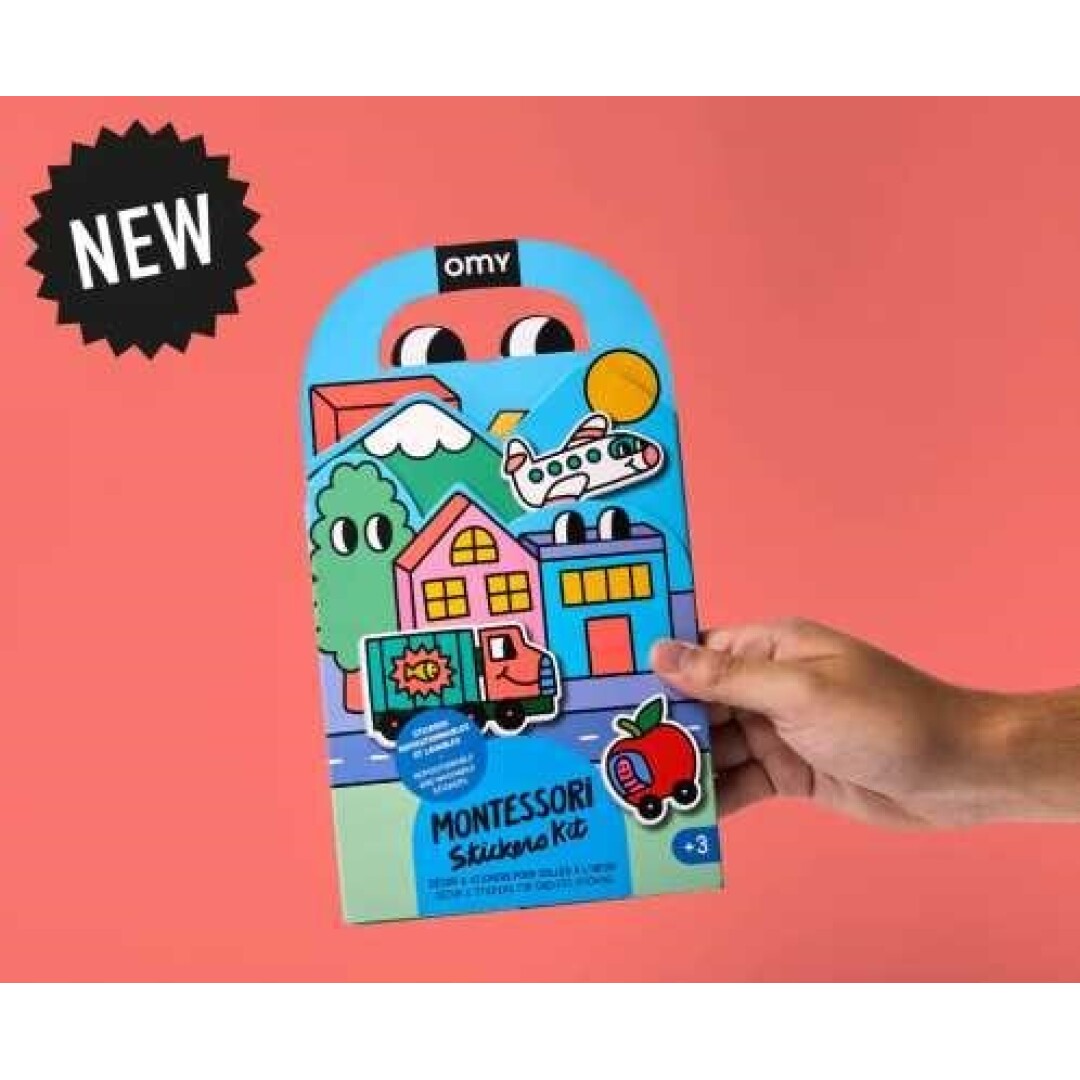 Montessori pegatinas reutilizables - Vehículos -  OMY